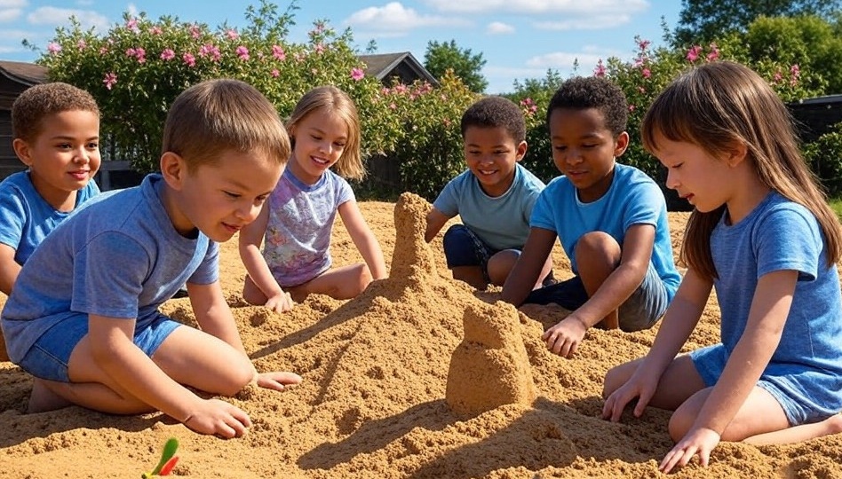 Children in sandpit